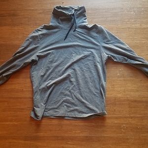 Land's End funnel neck long sleeve midweight shirt